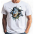 Koszulka Krokodyl 100% bawełna luźna koszulka, t-shirt biały